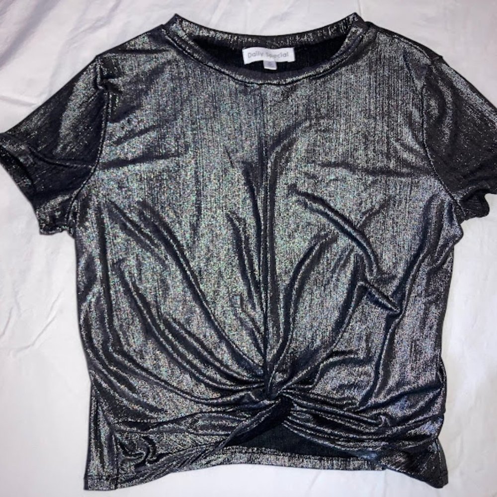 Shimmering Crop Tshirt